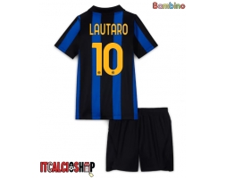 Inter Milan Lautaro Martinez #10 Prima Maglia Bambino 2026-27 Manica Corta (+ Pantaloni corti)